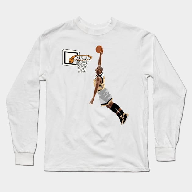 Basketball Player Long Sleeve T-Shirt by Quotigner